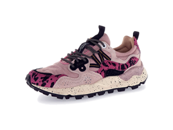 YAMANO 3 WMN Sneakers in suede e tessuto tecnico - coral rose black